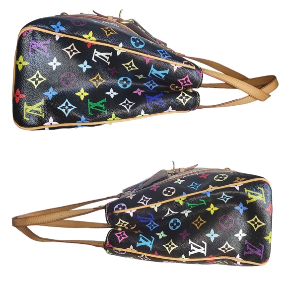 🔥SOLD🔥LOUIS🌻VUITTON Aurelia MURAKAMI Black Multicolored Bag 💞RARE💞 - Picture 7 of 17